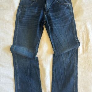 Classic Bootcut Slim Fit Jeans in Deep Blue